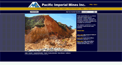 Desktop Screenshot of pacificimperialmines.com