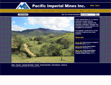Tablet Screenshot of pacificimperialmines.com